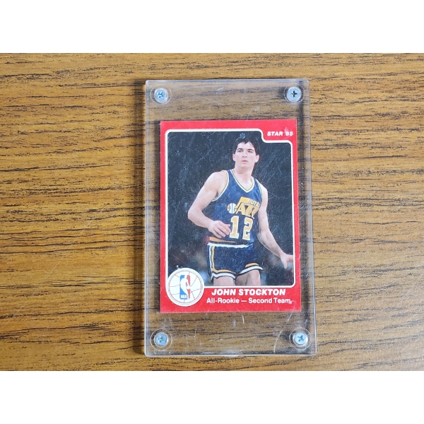 1985-86 Star All-Rookie #8 John Stockton - Mint Condition in Holder 