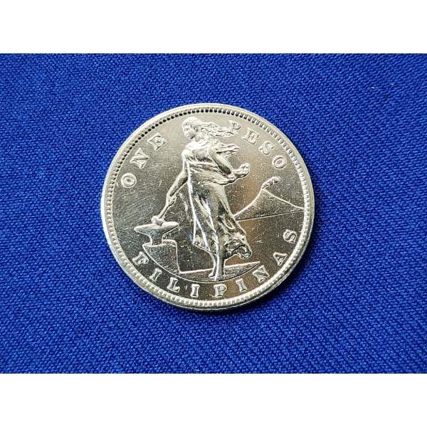 1907-S Philippines United States One Peso Silver Coin ASW: 0.5144 oz 