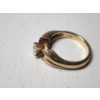Image 4 : Incredible 14K Yellow Gold Ring w/ Central Diamond and Ruby Gemstones - Size 7 - TW: 5.1g