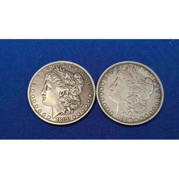 1880 & 1880-O Silver Morgan Dollars