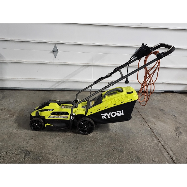 Ryobi 13in 11 Amp Corded Electric Push Mower - Model RYAC130