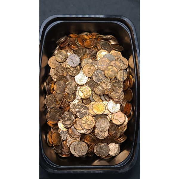 Assorted Years Unsearched Lincoln Cents - Face Value: $6.65