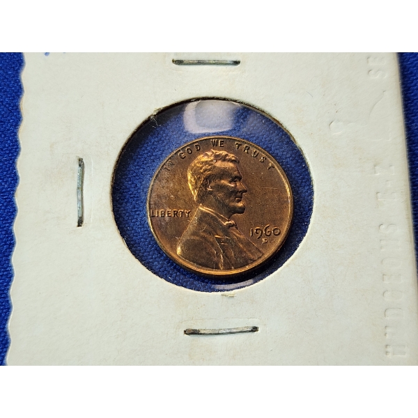 Mint Error: 1960-D Lincoln Memorial Cent Double "D" - Double Stamped "D" 