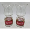 Image 2 : Two Excellent Condition 1970s Coca Cola Hurricane Style Glasses