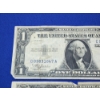 Image 2 : x5 United States $1 Blue Seal Silver Certificates FV: $5.00