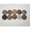 Image 4 : x10 Assorted Years Wartime 35% Silver Nickels FV: $0.50
