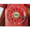 Image 4 : Vintage 1960's - 2 Remco Toy Full-Sized Dial Master Red Telephones Battery Operated