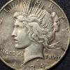 Image 1 : Rare 1934 S United States Peace silver dollar - Rare Date Very Desireable Coin