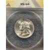 Image 1 : 1954-D United States Washington Quarter - ANACS MS 64