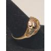 Image 4 : 10K Black Hills Gold Tri-Color Ring (Size 7) & 10K Gold Pair Of Matching Earrings-Total Weight: 4.7g