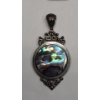 Image 2 : Abalone Shell Inlay Bracelet & Necklace Pendant 