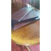 Image 8 : Extremely Fine High End Solid Wood Oval / Round Dining Room Table & 6 Chairs 84" Long W Ex Leave