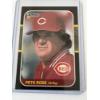 Image 1 : 1987 Donruss Pete Rose Baseball Card In Protective Holder - Mint Condition