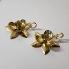 Image 1 : Beautiful Flower-Style Hosley Lacquered Solid Brass Candle Holders - Made in India 