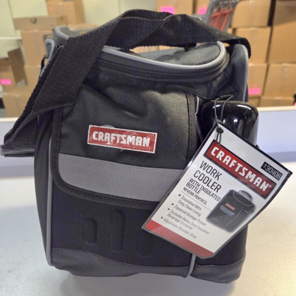 Brand New Insulated Craftsman Work Cooler Bag & Bottle 