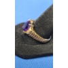 Image 2 : Vintage 14K Gold Amethyst & Diamond Ring - Size 9 - Weight: 4.6g 