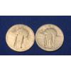 Image 4 : 1927, 1928 & Two Other Unknown Years Silver Standing Liberty Quarters - Face Value: $1.00