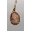 Image 7 : Beautiful 14K Gold Cameo Pendant & Costume Cameo Jewelry Pieces - Pendant Weight Only: 1.1g