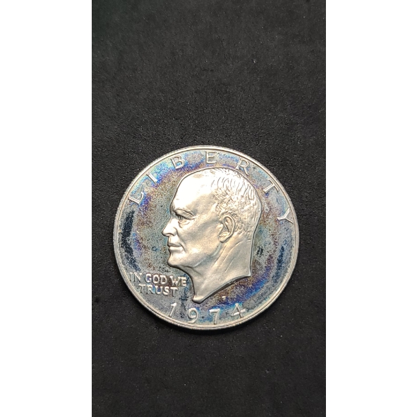 1974-S 40% Silver Eisenhower Dollar