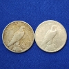 Image 2 : Two 1922-S United States Silver Peace Dollars - 90% Silver