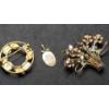 Image 15 : Gold Filled & Gold Plated Brooches, Rings, Pins & Earrings - See Photos For Ring Size