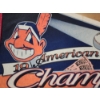 Image 3 : Vintage 1997 American League Champions Cleveland Indians Pennant Banner ~ About 30" Long