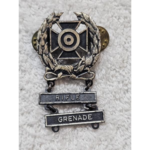 Silver-Filled Military Badge