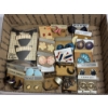 Image 1 : Lot of Costume Jewelry - Earrings in Cases - Boat Steer - Shoe Clips - Etc.