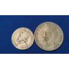 Image 2 : 1930 British 50% Silver Half Crown & 1930 Republic Of Panama 90% Silver Balboa Coin 