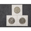 Image 3 : Three United States 90% Silver Half Dollars ~ Walking Liberty, Franklin & Kennedy ~ Face Value $1.50