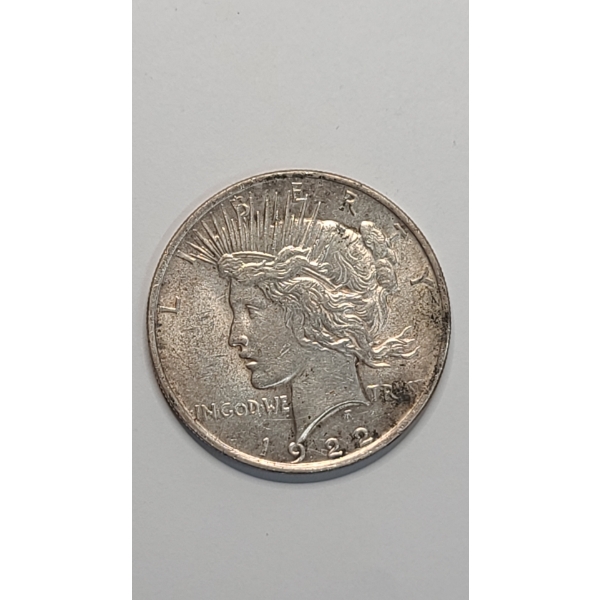 United States 1922 90% Silver Peace Dollar 