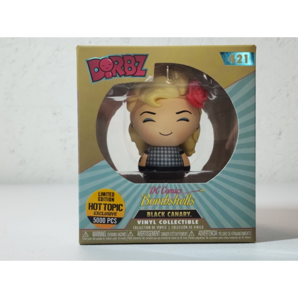 Limited Edition Funko Dorbz Vinyl Collection DC Comics Bombshells BLACK CANARY Figure #421	