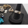 Image 2 : Nice Assortment of Sterling Silver Earrings: Stud, Hoop, Dangle & One Ring - Total Weight: 43.3g