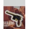 Image 2 :  2026 Liberia $12 Mauser C96: Raid Assault 1/1000 oz .9999 Gold Coin Sealed In Collectible Assay Car