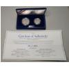 Image 1 : 1993-S Bill Of Rights Commemorative Two 90% Silver Coin Proof Set With COA