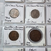 Image 11 : Two Binder Pages Filled with Assorted World Coins: Ireland, Russia, Great Britain, Isreal, & More! 