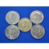 Image 1 : x5 Assorted Years Eisenhower Dollars FV: $5.00