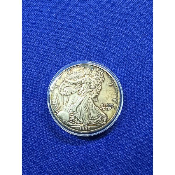 1998 American Silver Eagle Coin - 1 oz Fine Silver - In Capsule