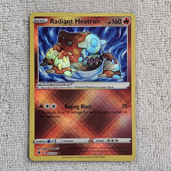 Radiant Heatran 027/189 Holo Rare Pokémon Trading Card