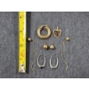 Image 7 : 14K Gold Earring Assortment Ft. Three Sets, A Loose Earring & A Pendant ~ Total Weight 5 Grams