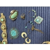 Image 4 : Costume Jewelry Lot of Beautiful Turquoise Items! - Several Earrings - Bracelets - Pins - Etc.