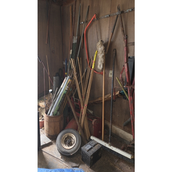 *Pick Up At Louisville Home - No Shipping Available* Yard Tools, Screen, Bagged Limestone, Bamboo St