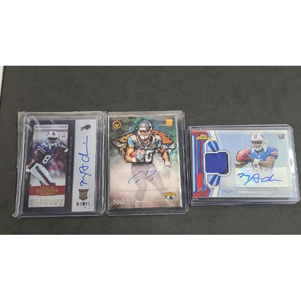 Panini & Topps Marquise Goodwin And Allen Robinson Signed/Patch Rookie Cards