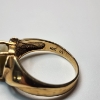 Image 4 : Vintage 10K Yellow Gold Cat's Eye Ring - Size 8 - Total Weight: 3.6g