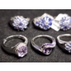 Image 9 : Ten Gorgeous Sterling Silver Rings Ft. Tanzanite & Topaz - Weighing Total of 40.6 Grams