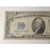 Image 2 : 1934 C United States $10 Silver Certificate Blue Seal 