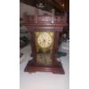 Image 2 : Antique "Gingerbreak" Type Kitchen Clock with Alarm 23" x 16"
