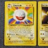 Image 3 : Two Non Holo RARE Vintage BASE SET Pokemon Trading Cards ~ Electrode 21/102 & Electabuzz 20/102