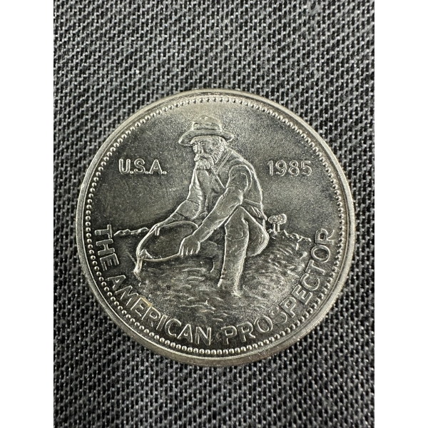 1985 Engelhard American Prospector 1Toz Round - .999 Silver