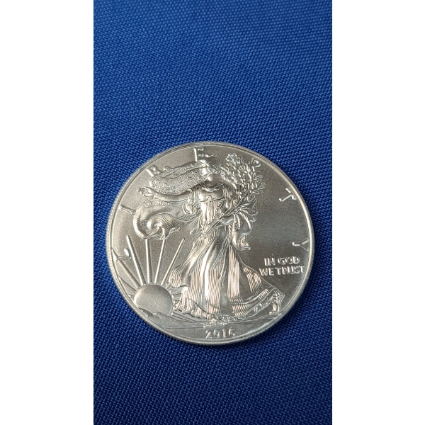 2016 American Eagle 1 Oz 99.9% Fine Silver Dollar